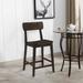 Rustic 24-inch Torino Wood Counter Stool