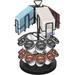 ULG Coffee Pod & Tea Bag Organizer Carousel Stand K Cup Holder Organizes 20 K-cups for Keurig and 60 Tea Bags - Coffee Bar Accessory for Kitchen Office Countertop or Coffee Station Storage Black