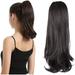 SUCS 10 Inch Claw Clip in Ponytail Hair Extensions Hair Piece Short Curly Synthetic for Girls Women