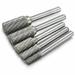 Tomshoo High Speed Tungsten Carbide Rotary Burr Set 5pcs Double Cut Burr Bits for Electric/Pneumatic Tools