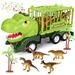 NAUXIU Dinosaur Truck Toys [2023] Monster Truck Toys with Dinosaur Figures and Trees Capture Jurassic Tyrannosaurus Play Set Dinosaur Toys for 3-5 4-6 7 Boys and Girls Gifts Christmas gifts