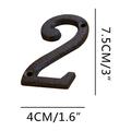 3 inch House Number for Outdoor or Indoor Premium Rustic Cast Iron Numbers and Letters for DIY Projects or Door Street Planter Boxes Creative Clock Art Decorating Number 0~9