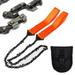 Sokhug Clearance Portable Survival Chain Saw Outdoor Camping Tools 24-inch Portable Outdoor Hand Zipper Saw Portable Hand Saw