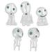 5Pcs Luminous Small Ornaments Outdoor Lawn Decoration Garden Statues for Courtyard Balcony Decor