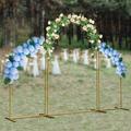 3Pcs Metal Stand Wedding Arch Backdrop Stand For Ceremony Party Yard Venue Decor