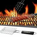 Kitchen Essentials Ozmmyan BBQ Barbecue Tools Sausage Barbecue Sausage Barbecue Net Stainless Steel Barbecue Net Outdoor Barbecue Rack Barbecue Clip Clearance