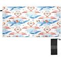 SKYSONIC Beach Towels 30 x60 Tropical Palm Leaves Flamingo Camping Towels Summer Valentine s Mother s Day Love Sand Free Beach Towel Large Beach Towels Quick Dry Bath Travel Towels Pool Yoga Beach