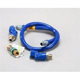 Dormont 1650BPQ2S48 0.5 x 48 in. Gas Hose with Snapfast Dissconect Swivel Blue