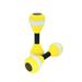 SHENGXINY Water Sport Dumbbell Clearance 1 Pair EVA Water Foam Floating Dumbbell Aquatic Exercise Dumbells Swimming Pool Water Barbells Hand Bar For Water Yoga Fitness Yellow B