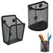 KLZO 2 Pack Magnetic Pencil Holder Magnetic Marker Holder Mesh Storage Basket Organizer with Extra Strong Magnet Mesh Pen Holder for Refrigerator Whiteboard Locker Accessories Office Supplies