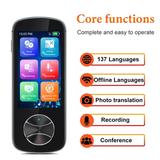 Grey Language Translator Device 137 Languages Two-Way Instant Voice Photo Translation