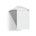 Notepad 5 x 8 Wide Ruled White 50 Sheets/Pad 36/Carton TR58182/19938VS