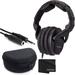 Sennheiser Professional HD280PRO Over-Ear Monitoring Headphone Black Bundle with Headphone Case for Sennheiser HD 280 Pro with Extension Cable