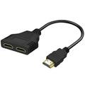 Dual Hdmi Adapter Hdmi Male To Dual Hdmi Female 1 To 2 Way Splitter Adapter Cable For Hdtv Splitter1 X 2 Hdmi Male To 2 Hdmi Female Splitter