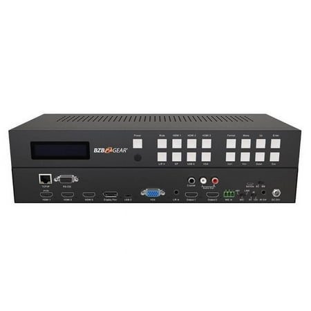 6x2 4K Conference Room Presentation Switcher Scaler with HDMI VGA & USB-CDP & Audio