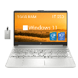 HP 15.6 FHD Laptop Anti-Glare Business Laptop Intel Core i3-1215U 16GB RAM 1TB SSD Intel UHD Graphics Silver Windows 11 Home Hotface 32GB USB Card
