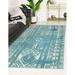 Rugs.com Lennon Collection Rug â€“ 7 x 10 Light Blue Medium Rug Perfect For Bedrooms Dining Rooms Living Rooms