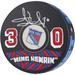 Henrik Lundqvist New York Rangers Autographed Puck - Art by Mike Floyd Limited Edition #1 of 1 GD53525048