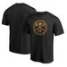 Men's Fanatics Branded Black Denver Nuggets Hardwood T-Shirt
