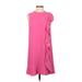 RED Valentino Casual Dress - Shift Crew Neck Sleeveless: Pink Print Dresses - Women's Size 38