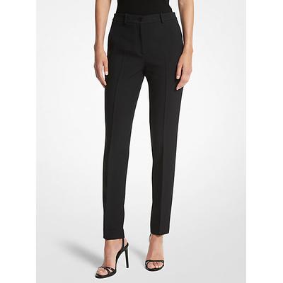 Michael Kors Samantha Double Crepe Sablé Pants Black 8