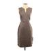 Chelsea & Violet Casual Dress - Sheath: Brown Dresses - Women's Size X-Small