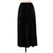 Casual Maxi Skirt Long: Black Print Bottoms - Women's Size 3