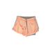 Nike Athletic Shorts: Orange Color Block Activewear - Women's Size Small