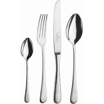 Besteck-Set "MIA", silber (silberfarben), 60 tlg., Chromnickelstahl 18/10, PICARD & WIELPÜTZ SOLINGEN, Essbesteck-Sets, Hammerschlag-Optik Image