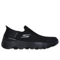 Skechers Men's Slip-ins: GO WALK Massage Fit - Current Slip-On Shoes | Size 10.5 Extra Wide | Black | Textile/Synthetic | Hyper Burst