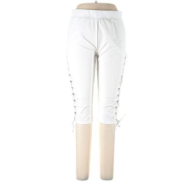 Rosegal Casual Pants - High Rise: White Bottoms - Women's Size Large