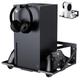 Wall Mount for Xbox Series X/S, Metal Wall Mount Kit for Xbox Series X/S Accessories with Dual Controller Stand and Headphone Holder, Efficient Ventilation Design & Easy Installation (Wall Mount)