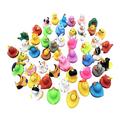 Assorted Rubber Ducks,Creative and Cute Rubber Ducks | Rubber Ducks Toy for Classroom Summer Beach Pool Party, Bath Rubber Ducky for Shower Birthday Party Favors Fecfucy