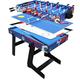IFOYO 4 in 1 Combo Game Table with Football Soccer Table Tennis Hocky Billard Multi-functional Table Great Gifts for Game Rooms, Bars, Party, Family Night（Red)