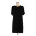 PrettyLittleThing Casual Dress - Shift: Black Solid Dresses - Women's Size 8