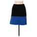 Ann Taylor Casual Skirt: Black Color Block Bottoms - Women's Size 12
