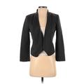 LC Lauren Conrad Blazer Jacket: Gray Chevron/Herringbone Jackets & Outerwear - Women's Size 4