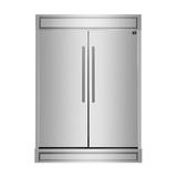 Forno Maderno 27.2 Cubic Feet Built-in Side By Side Refrigerator in Gray | 84 H x 60 W x 29.7 D in | Wayfair FFFFD1722-60S