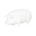 Phillips Collection Pig Sculpture, Standing, Off White Resin in Brown/White | 22 H x 46 W x 21 D in | Wayfair PH57266