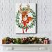 The Holiday Aisle® Woodland Holiday Collection B Premium Gallery Wrapped Canvas - Ready To Hang Metal in Black/Blue/Green | Wayfair