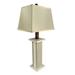 Red Barrel Studio® Hrefna Modern Farmhouse Battery Powered HDPE Poly Lumber Table Lamp in Gray/White | Wayfair 58967E64A9D64288971C13346FFA63E9