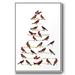 Winston Porter Red Bird Christmas Collection B Framed On Canvas Print Canvas, Solid Wood in Gray | 37 H x 25 W x 1.5 D in | Wayfair