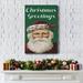 The Holiday Aisle® Retro Santa Claus I Canvas, Solid Wood in Black/Green/Red | 12 H x 8 W x 1.5 D in | Wayfair 6436186E7D8E41799E5D9BEB2DAA8F60