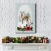 The Holiday Aisle® Snow Globe Village III On Canvas Print Metal in Black/Green/Red | 48 H x 32 W x 1.5 D in | Wayfair