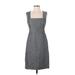 Calvin Klein Casual Dress: Gray Tweed Dresses - Women's Size 4