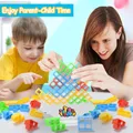 Jouets d'empilage Tetra Tower jeux de société 3D coordination œil-main puzzle d'équilibre