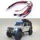 Système d'éclairage LED 3V avant et arrière pour voiture 1/24 RC Kyosho Miniz 4x4 Jeep Wrangler