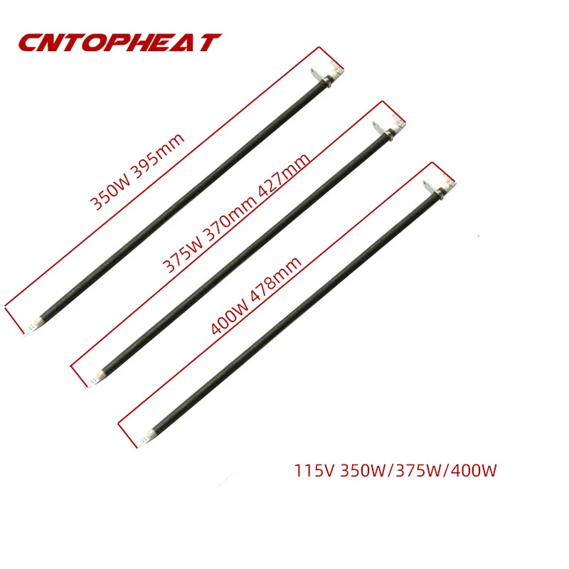 115V Elektrische Heizung Element 6,6mm Edelstahl Gerade Rohr Heizung Heißer Luft Ofen Heizung Element für Ersatz Image