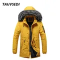 Inverno uomo giacca calda uomo cotone antivento Casual parka giacca cappotto uomo collo di pelliccia