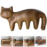 Pettine a forma di gatto pettine in legno pettine massaggiatore per la testa pettine per la cura del